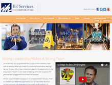 Tablet Screenshot of ihservices.com